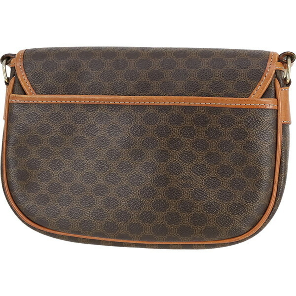 Celine Shoulder Leather Crossbody Canvas Macadam Bag - Picture 1 of 9